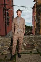 Boston 2 Pinces Herren Chinohose aus Resca mit gefärbtem Kaschmirgarn Relaxed Fit