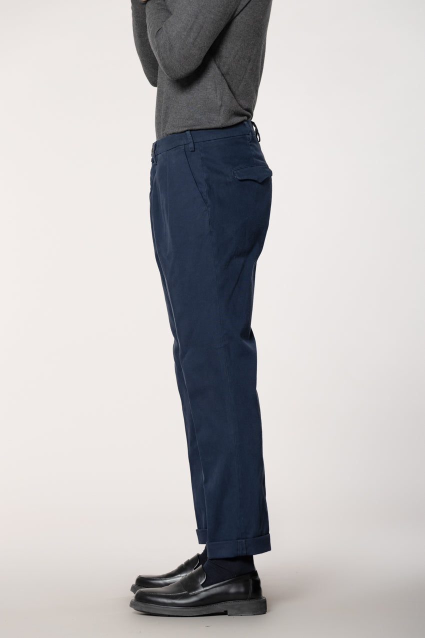Boston 2 Pinces Herren Chinohose aus Tricot Relaxed Fit