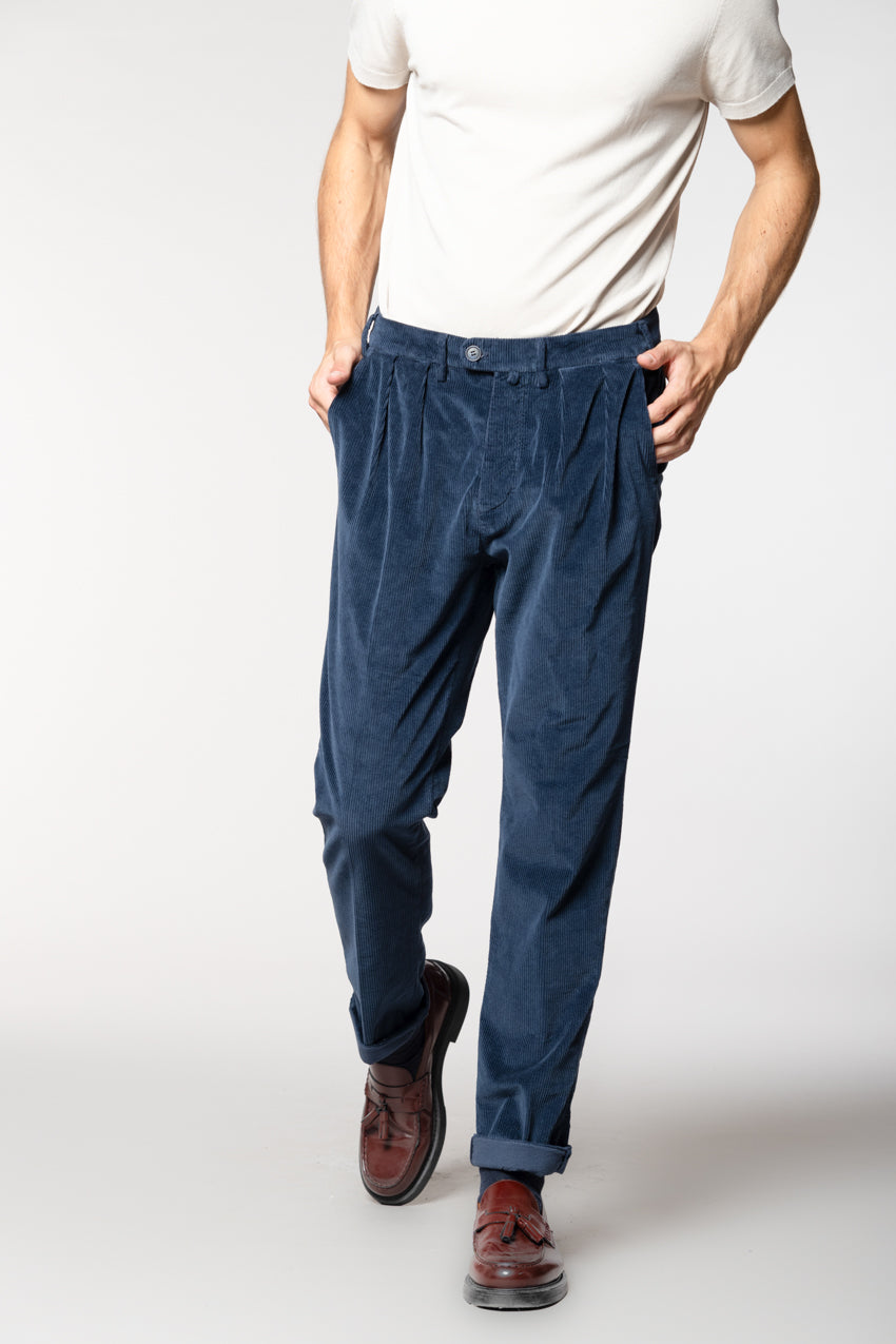 Boston 2 Pinces Chinohose Herren aus Cord 500 Rippen relaxed fit