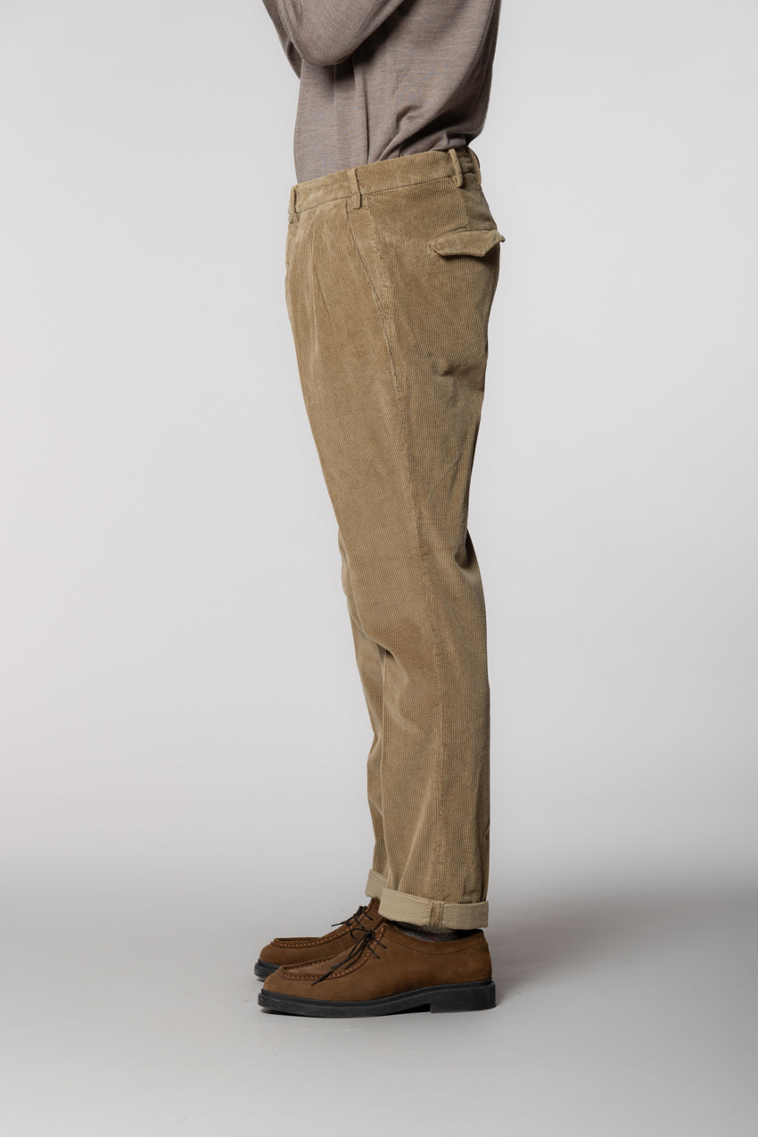 Boston 2 Pinces Chinohose Herren aus Cord 500 Rippen relaxed fit