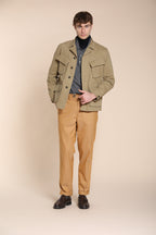 Foto 3 Boston pantalone chino uomo in cotone lana relaxed fit