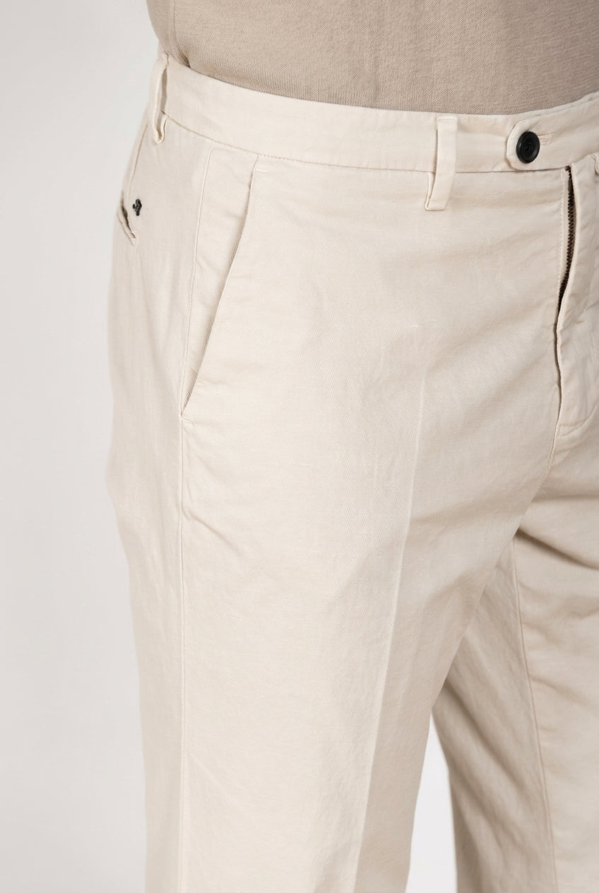 Boston pantalone chino uomo in cavallery stretch relaxed fit