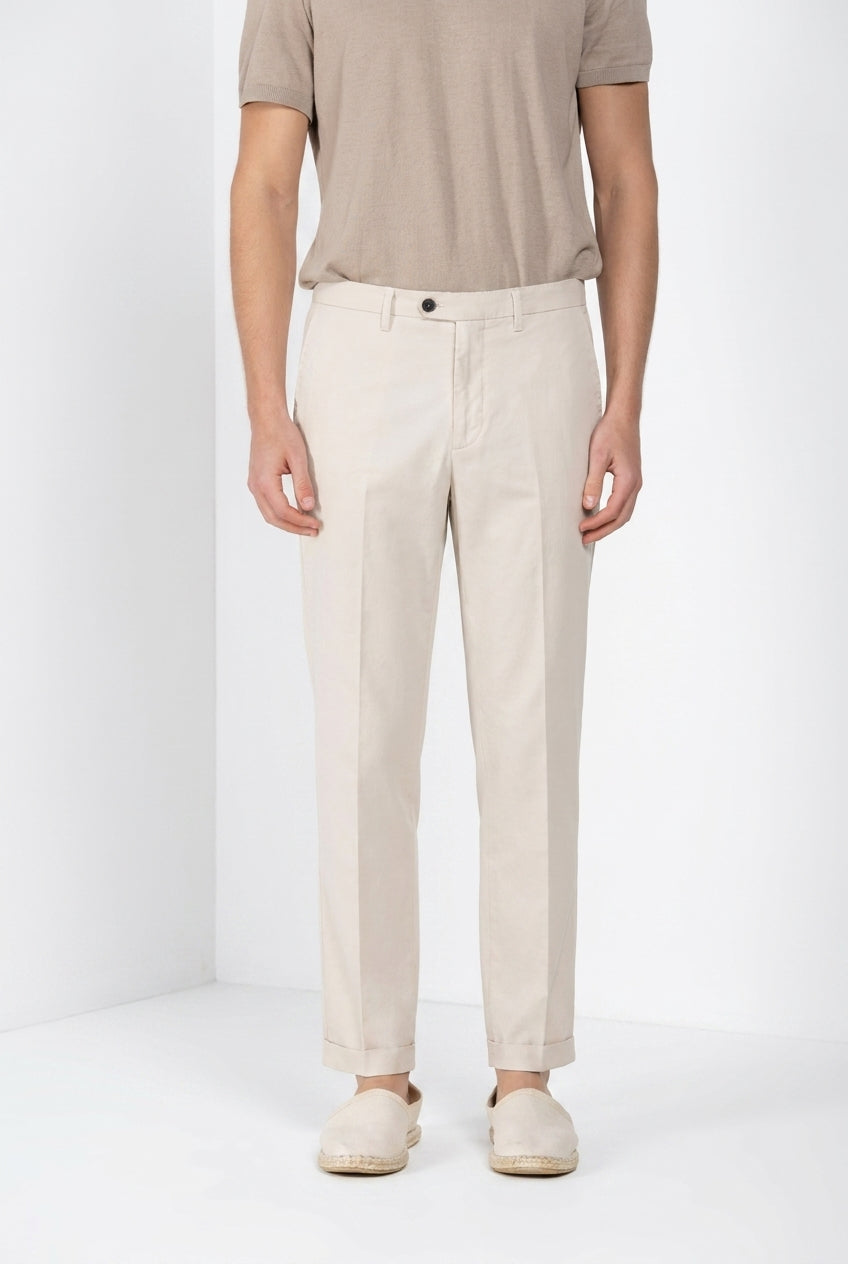 Boston pantalone chino uomo in cavallery stretch relaxed fit