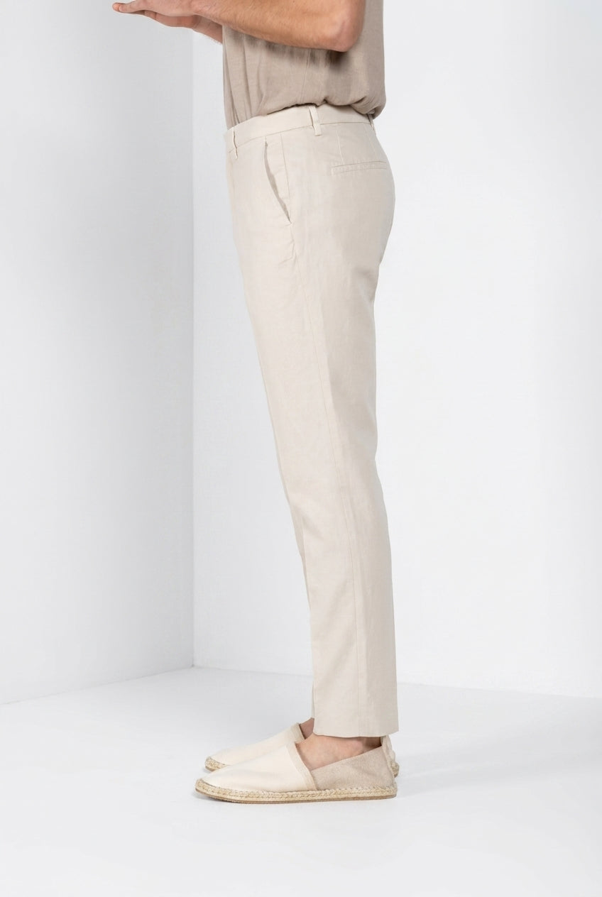 Boston pantalone chino uomo in cavallery stretch relaxed fit