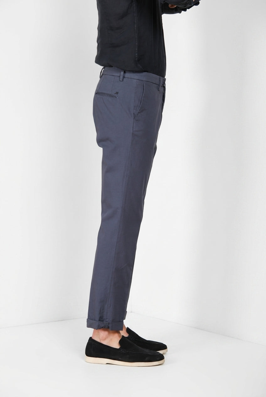 Boston Hose Chino Herren aus Stretch-Cavallery relaxed fit