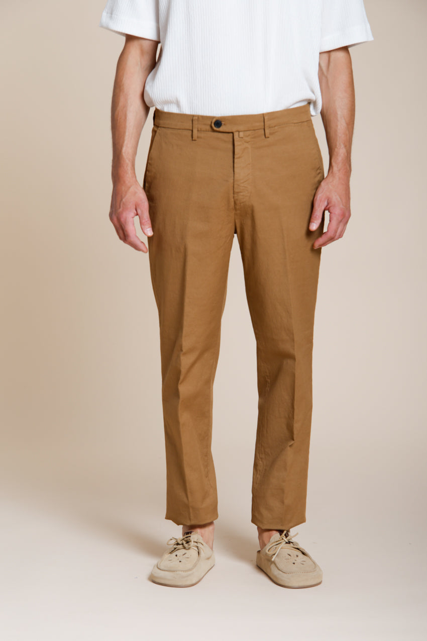 Boston pantalone chino uomo in cavallery stretch relaxed fit
