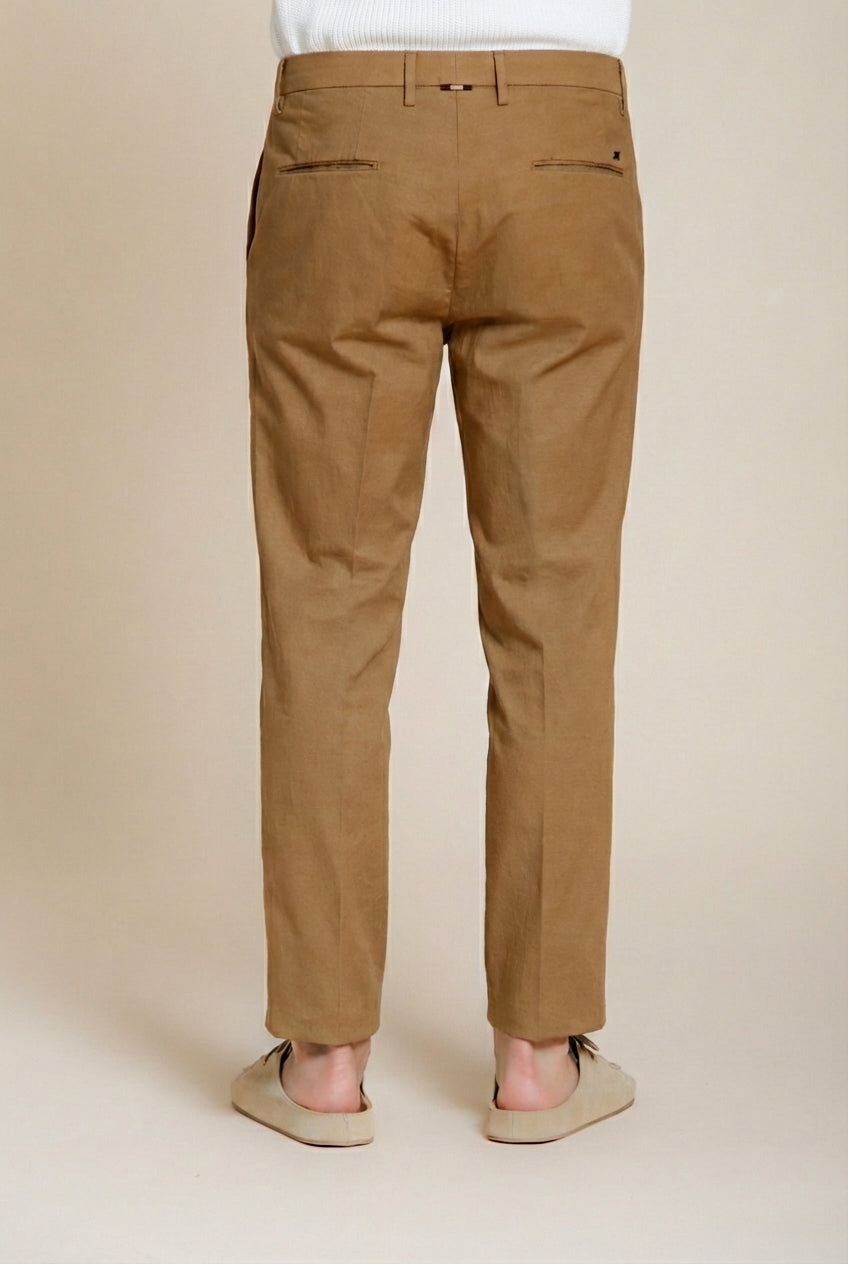 Boston pantalone chino uomo in cavallery stretch relaxed fit