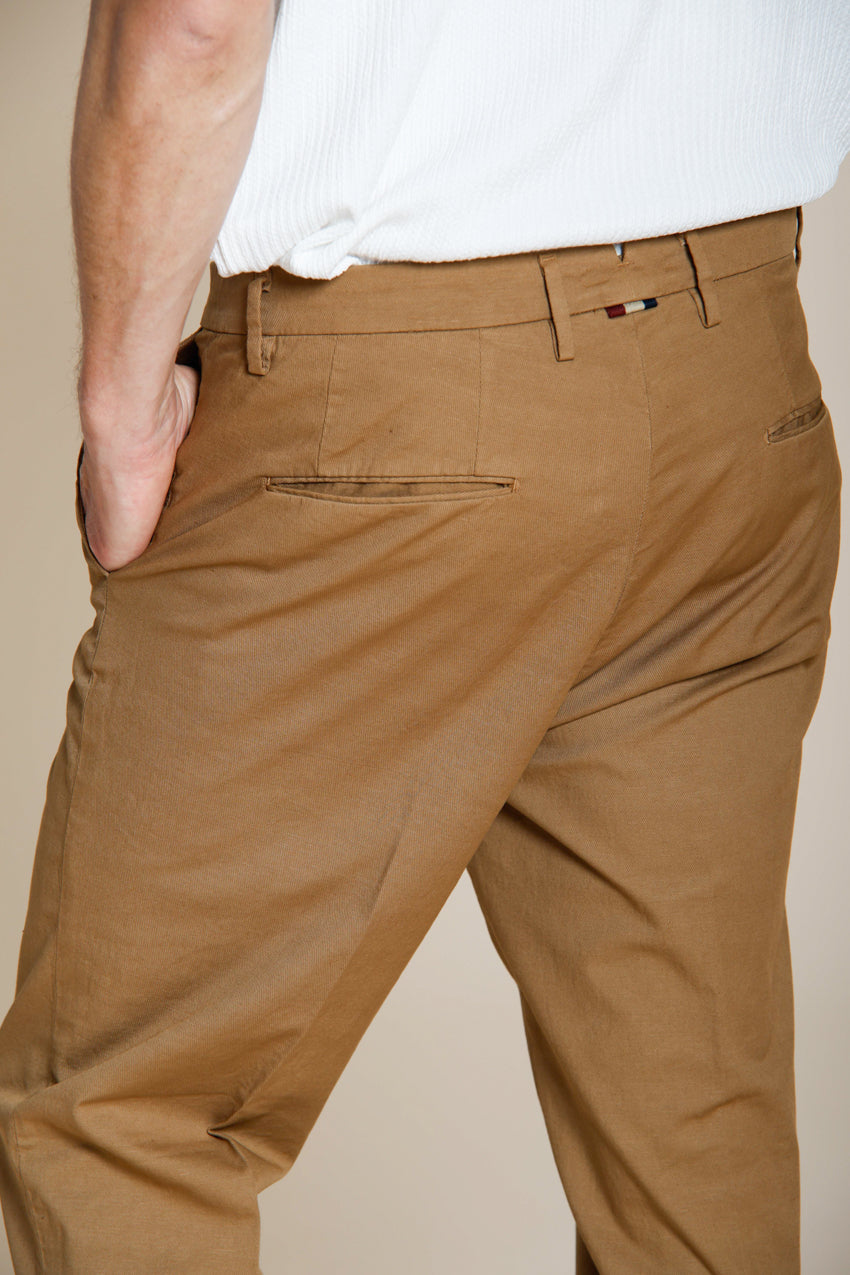 Boston pantalone chino uomo in cavallery stretch relaxed fit