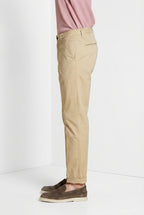 Boston pantalone chino uomo in twill leggero stretch relaxed fit