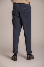 Foto 5 Boston pantalone chino uomo in cotone trama diagonale relaxed fit