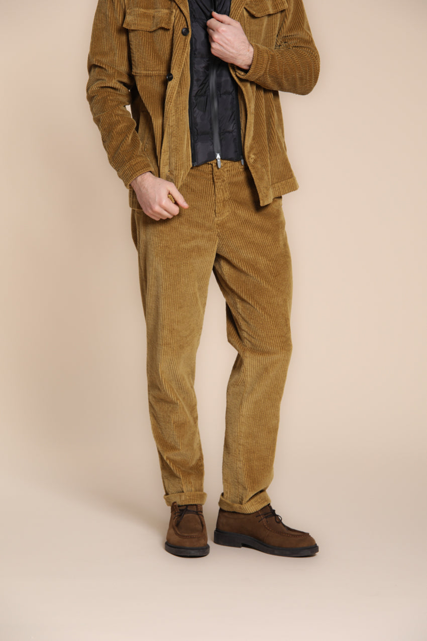 Foto 3 Boston pantalone chino uomo in velluto costa larga relaxed fit