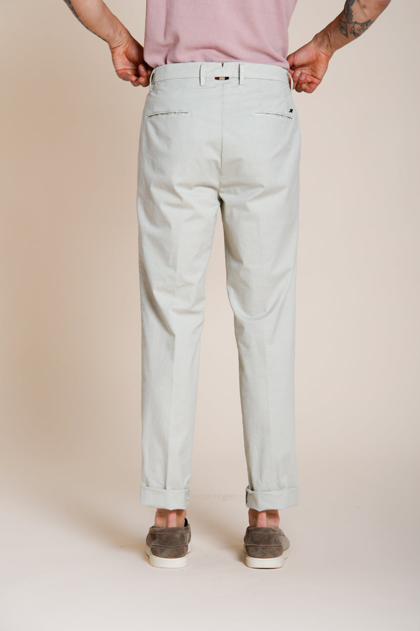 Boston pantalone chino uomo in twill leggero stretch relaxed fit