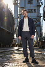 Madison pantalone chino uomo in bull stretch carrot fit