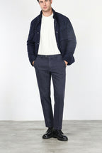 Garden pantalone chino uomo in bull stretch carrot fit