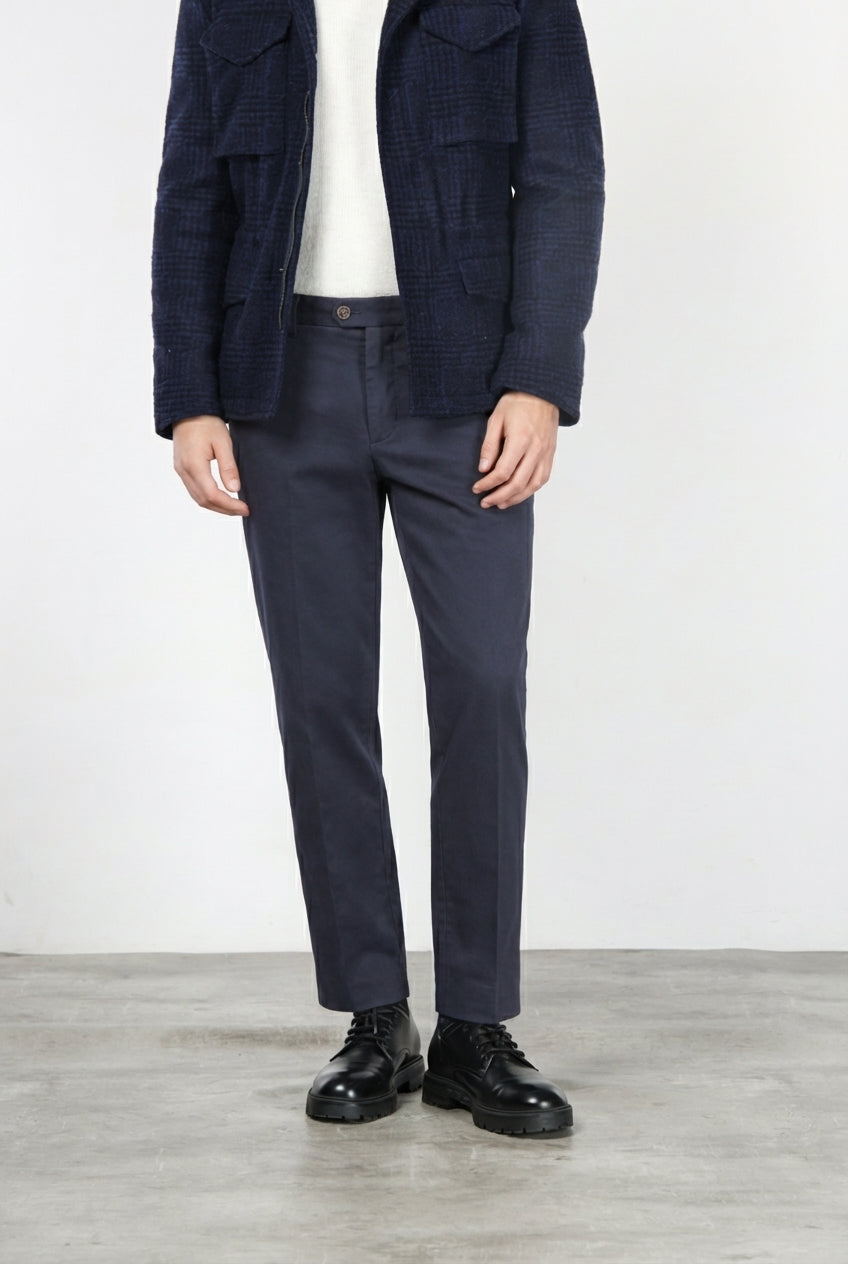 Garden pantalone chino uomo in bull stretch carrot fit