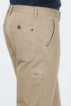 Garden pantalone chino uomo in bull stretch carrot fit