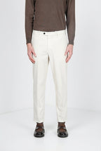 Paris pantalone chino uomo in tricotina stretch carrot fit