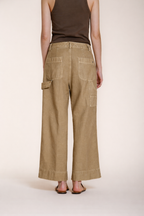 Dallas Wide Damen Cargo Hose aus Flammgarn-Baumwolle straight fit