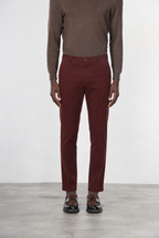 Milano Chinohose Herren in Stretch-Gabardine, Extra Slim Fit ①