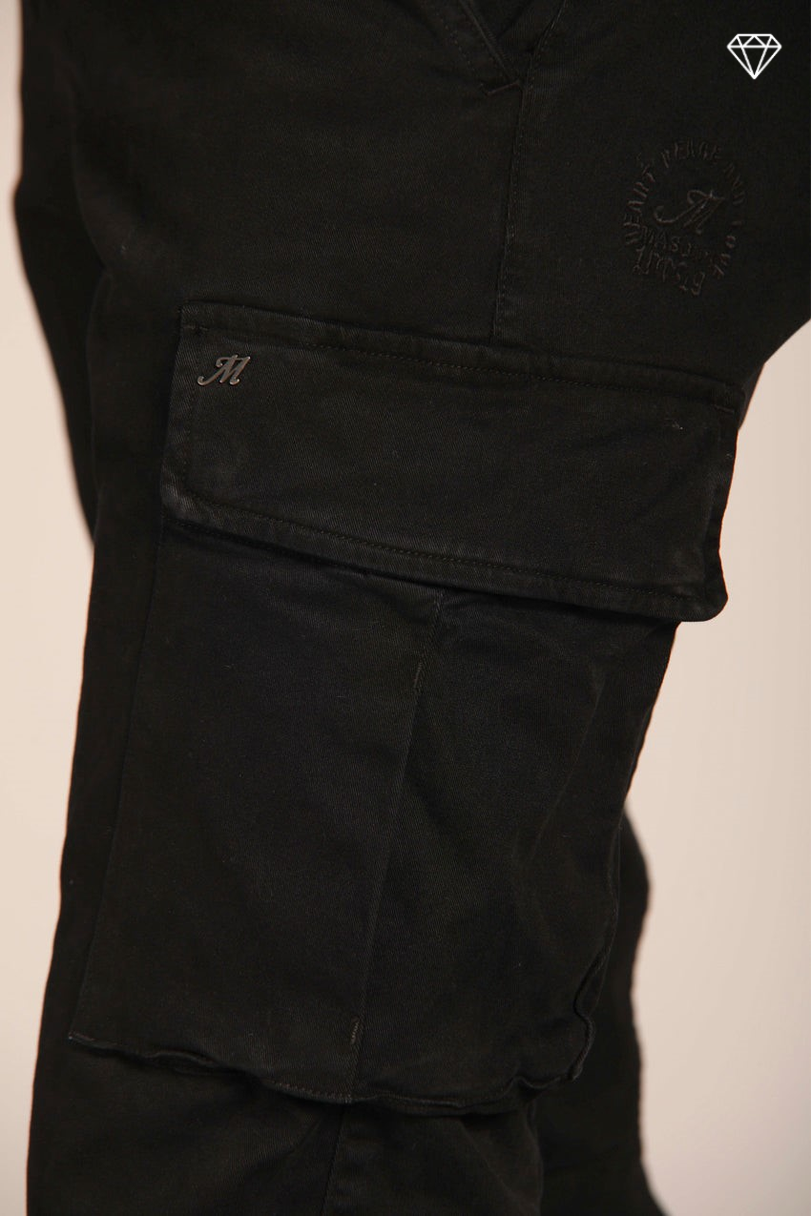 Chile pantalone cargo uomo in gabardina extra slim fit ①