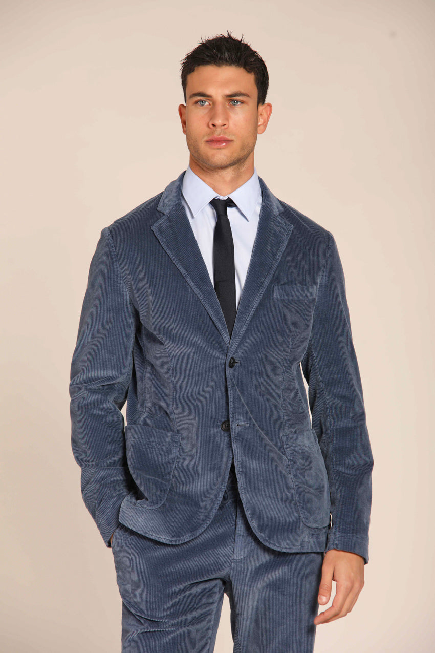 immagine 1 di blazer uomo modello Da Vinci  di colore azzurro scuro, fit regular di Mason's