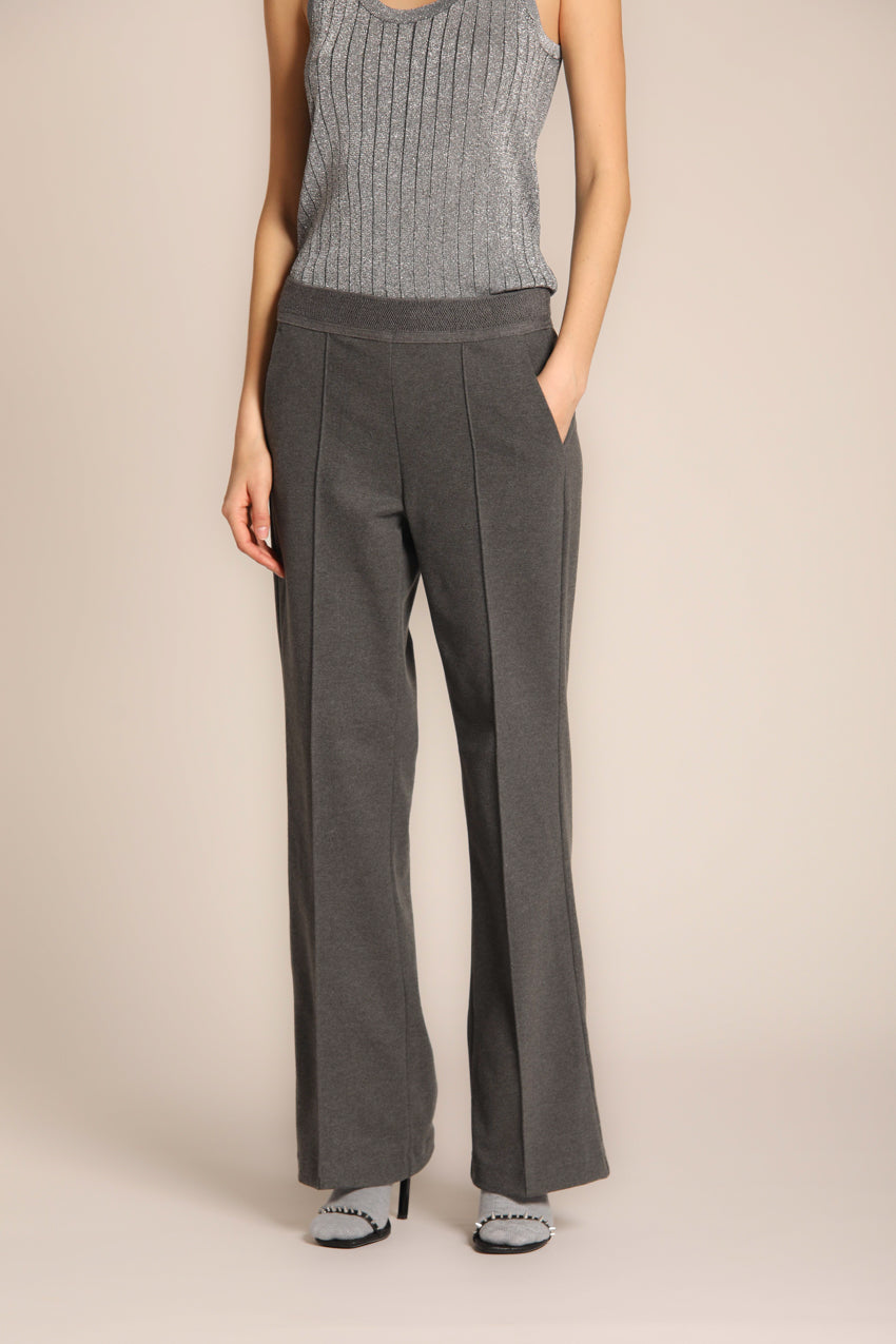 immagine 1 di pantalone chino donna, modello Easy Straight, di colore grigio, fit straight di Mason's