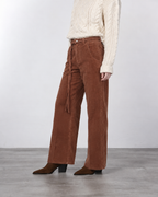 Violette pantalone chino donna in twill baloon fit ①