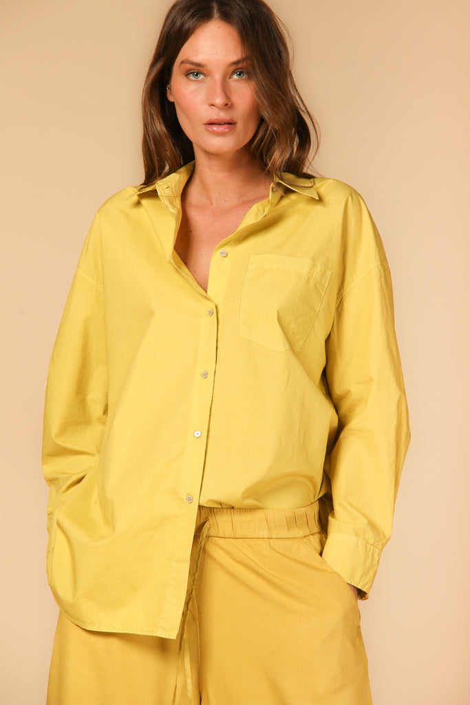 Bild 1 von Damenhemd Modell Lauren in Gelb, Oversize Passform von Mason's