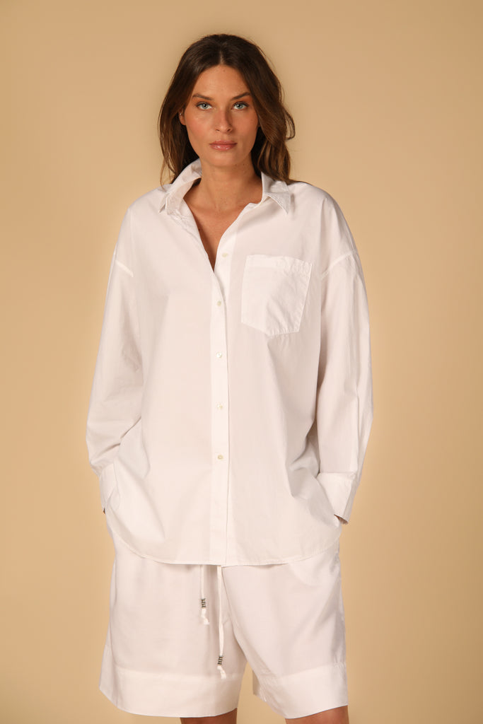Bild 1 von Damenhemd Modell Lauren in Weiß, Oversize-Passform von Mason's