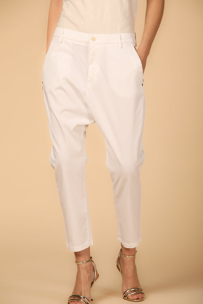 Bild 1 von Damen-Chino-Jogginghose, Modell Malibu, in Weiß, relaxed Passform von Mason's