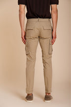Chile Jogger pantalone cargo uomo in tela paracadute lyocell e cotone extra slim fit