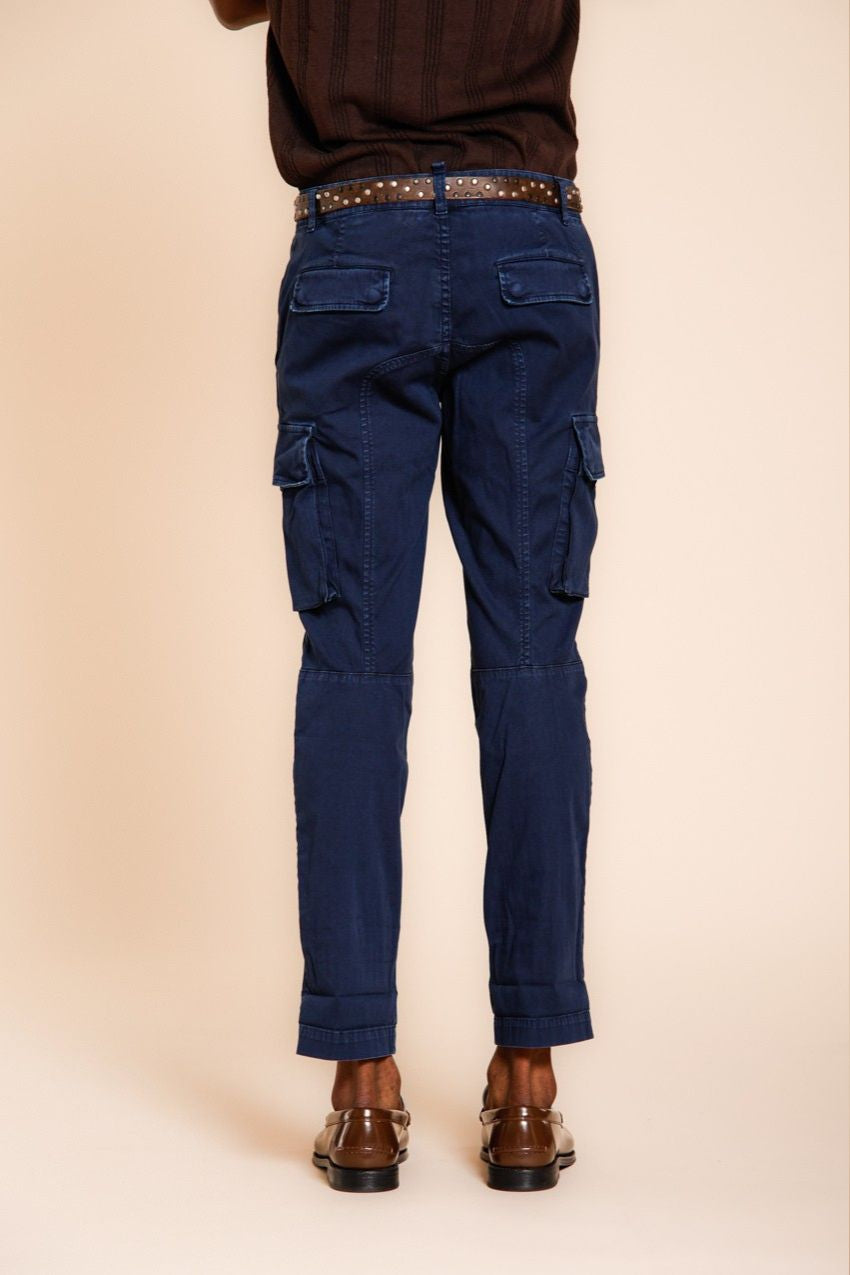 Chile pantalone cargo uomo in raso stretch extra slim fit ①