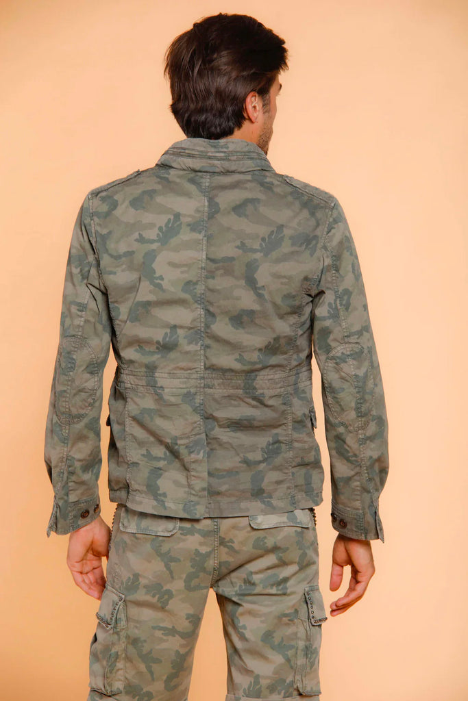 M74 Feldjacke für Herren aus Baumwoll-Twill mit Camouflage-Print