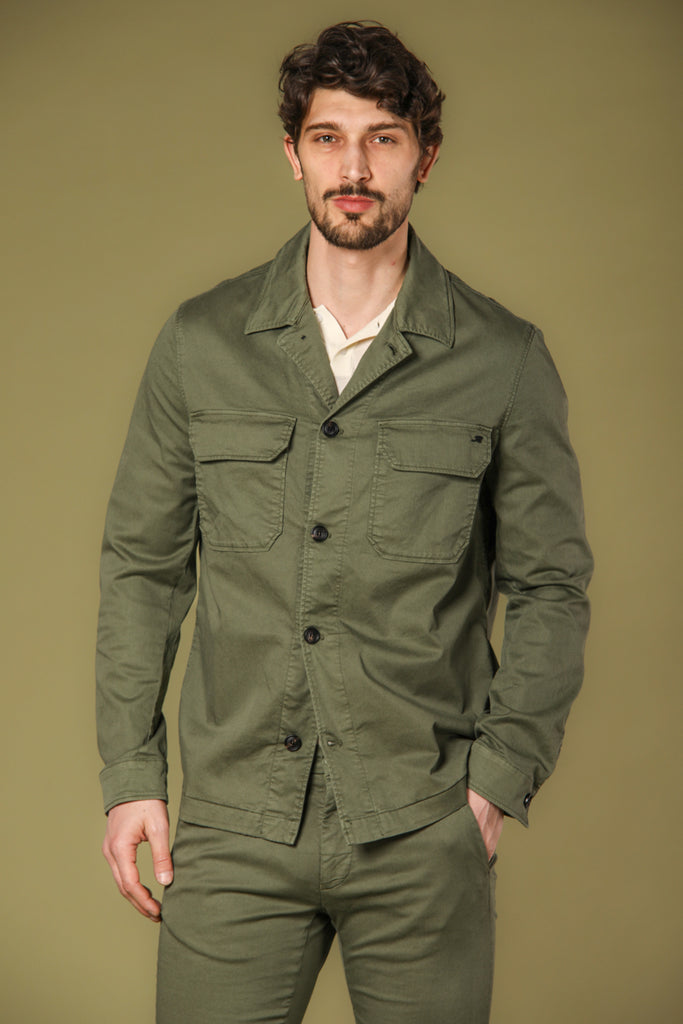 Bild 1 von Mason's Herren-Overshirt-Jacke, Modell Summer, in Grün, regular Passform