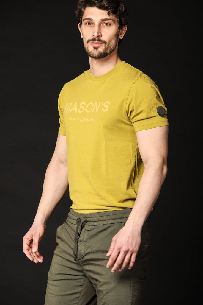 Bild 1 des Herren-T-Shirts, Modell Tom MM in Limettengrün, Regular-Fit von Mason's