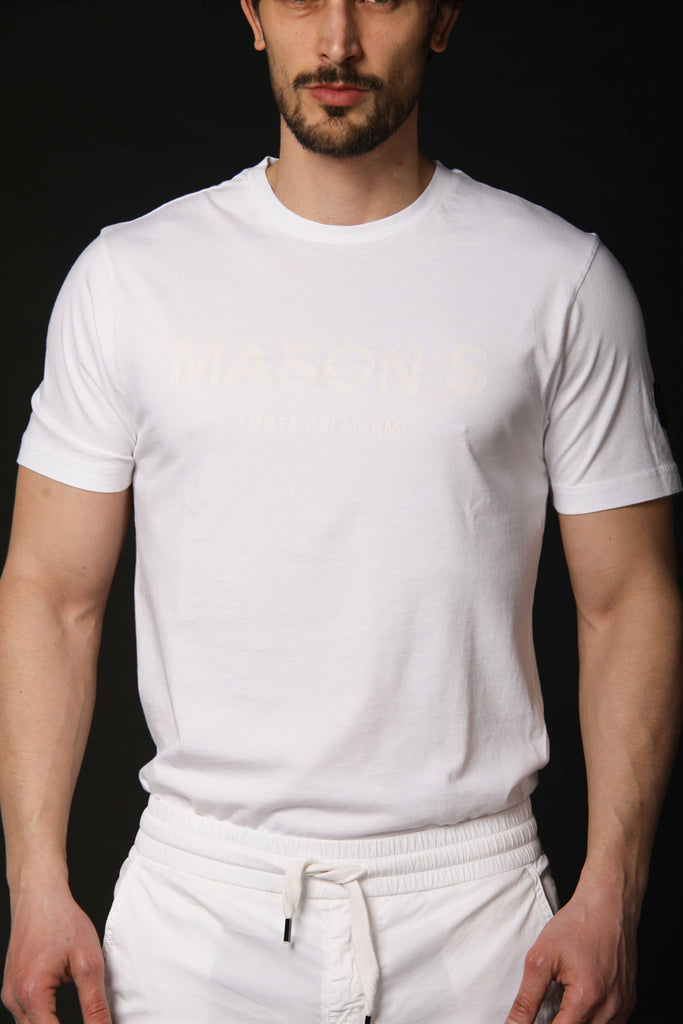 Bild 1 des Herren-T-Shirts, Modell Tom MM in Weiß, Regular-Fit von Mason's