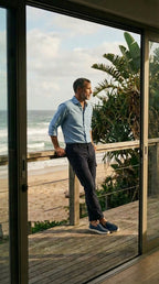 Chile Herren Cargo Hose aus Stretch-Satin extra slim fit ①