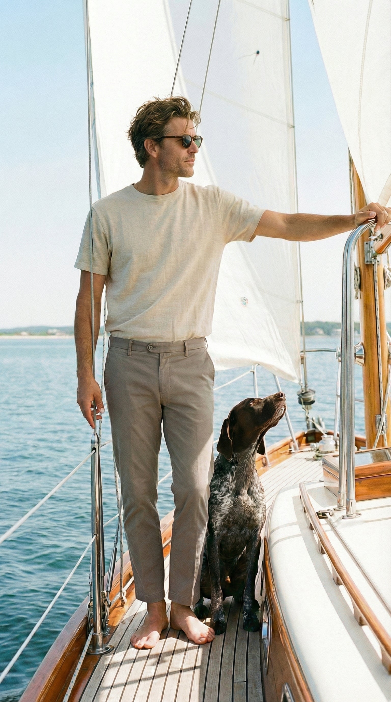 New York pantalone chino uomo in gabardina stretch regular fit ①