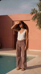 Valerie pantalone denim donna balloon fit