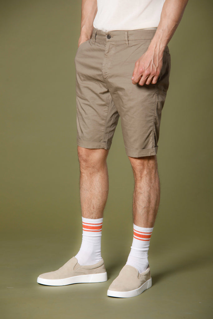 Bild 1 von Herren Chino Bermuda Shorts aus dunkler Stuck Gabardine Stretch Gabardine Modell London von Mason's