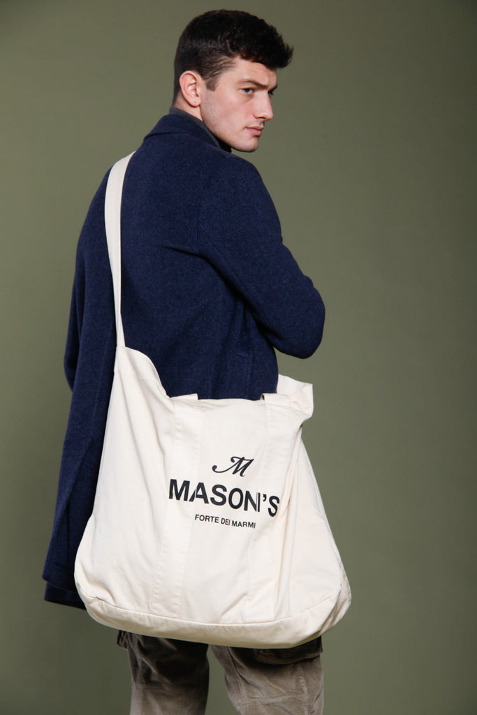 Bag Travel unisex aus Baumwolle mit Logo Druck und Schulterriemen