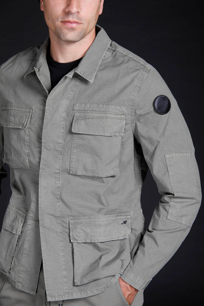 Flyshirt giacca camicia da uomo Logo edition in ripstop stretch - Mason's 