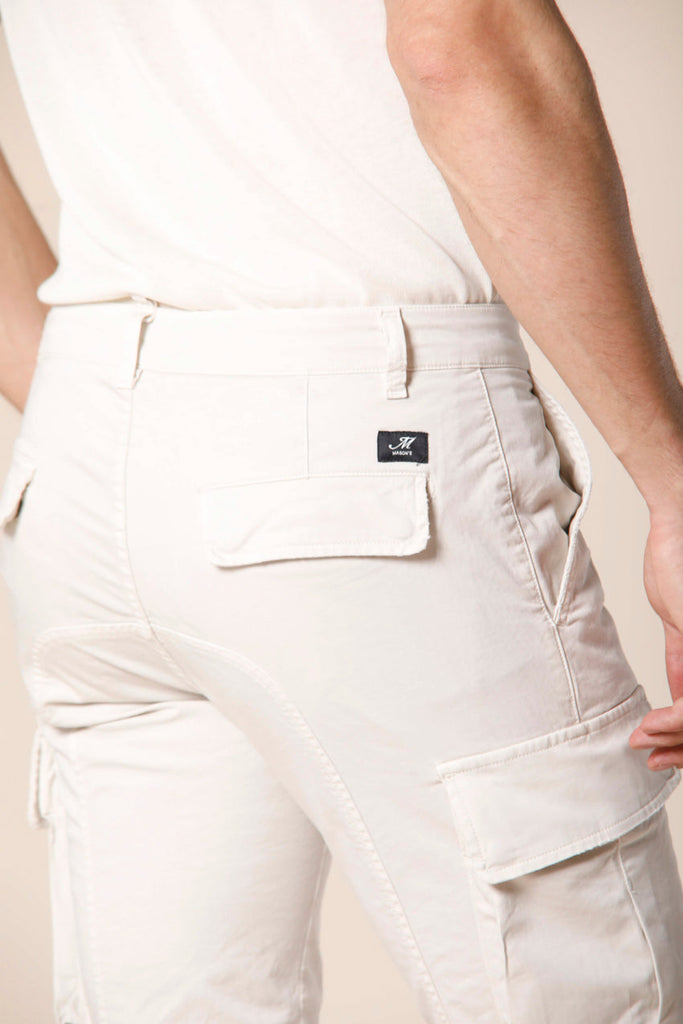 immagine 2 di pantalone cargo uomo in cotone modello Chile colore stucco extra slim di Mason's