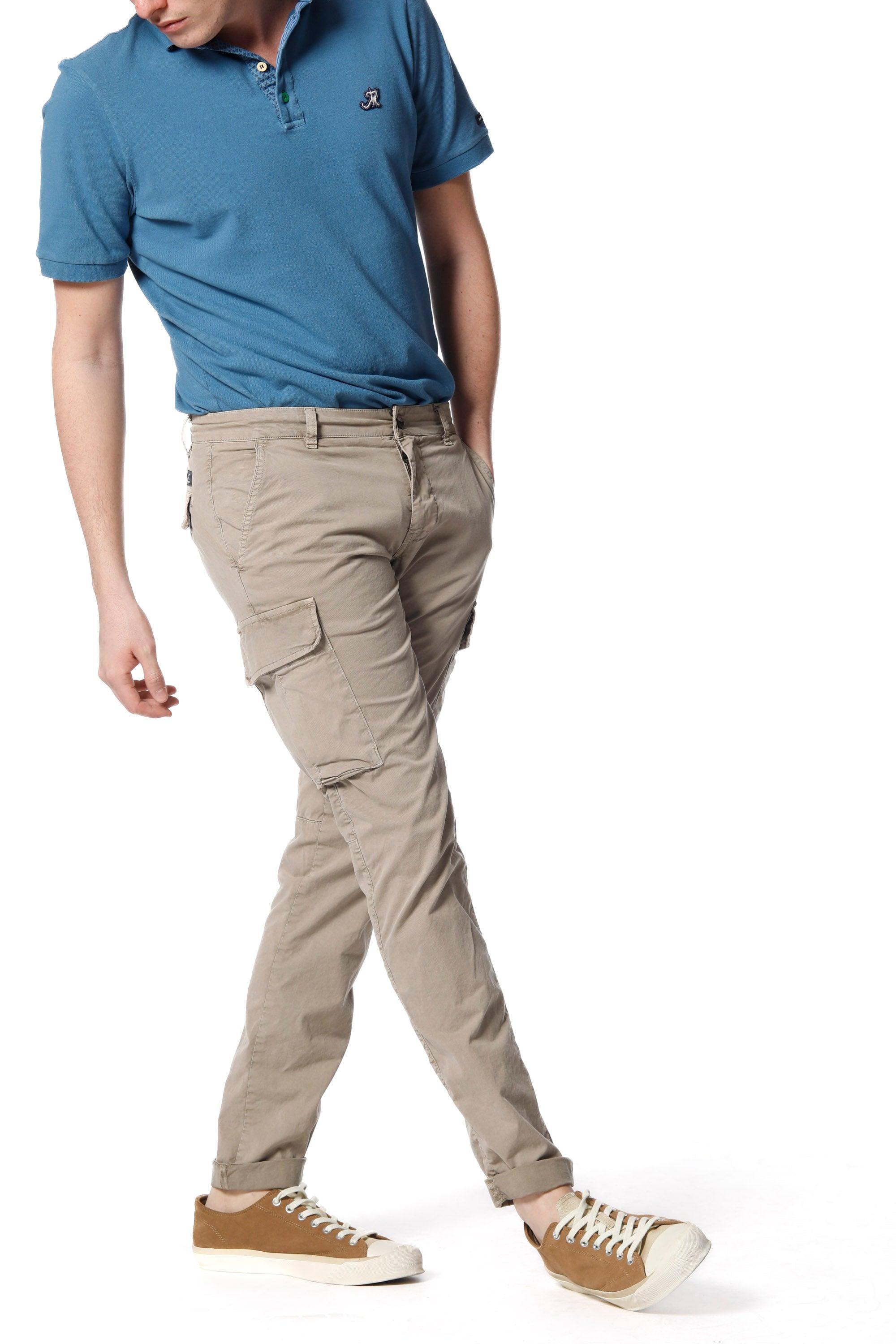 Chile pantalone cargo uomo in twill stretch con special washing extra slim fit - Mason's