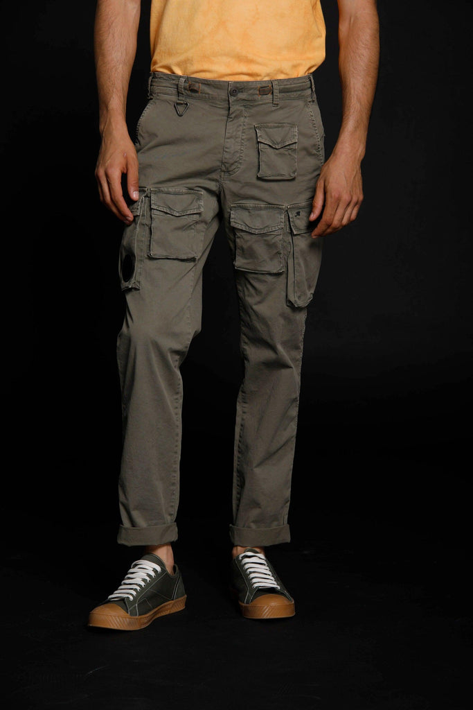 New snake pantalone cargo uomo in twill stretch Logo edition carrot fit - Mason's 