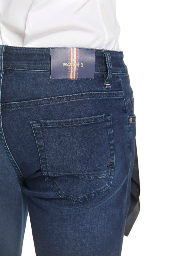 Harris 5-Pocket Herren-Slim-Fit-Jeans in Navyblau Stretch