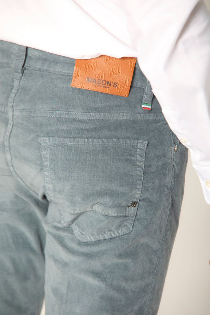 Harris 5-Pocket Herrenhose in 1000-Streifen-Samt und schmaler Passform