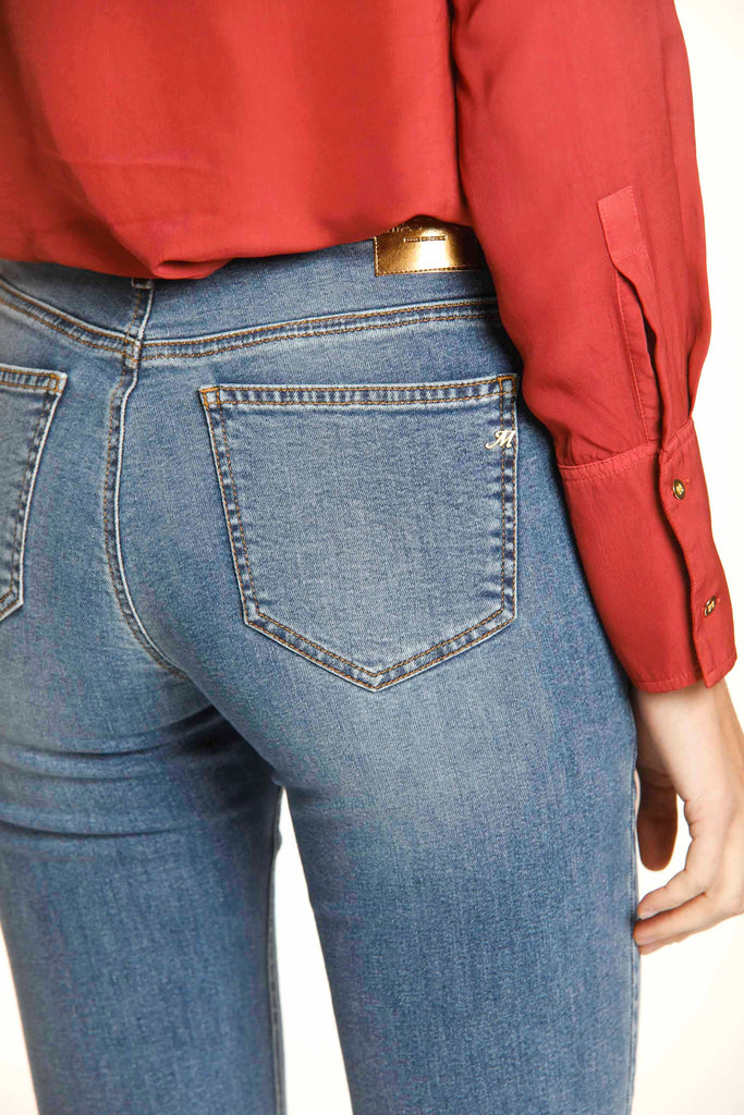 Olivia Damen-Slim-Fit-Jeans mit fünf Taschen aus Stretch-Denim