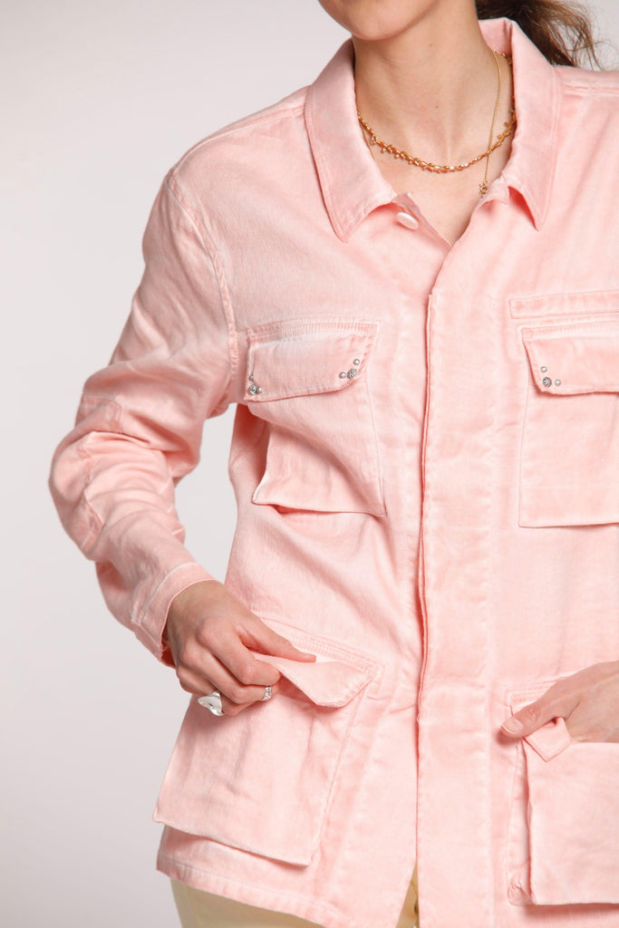 Flyshirt giacca camicia da donna in lino e cotone Icon Washes - Mason's 