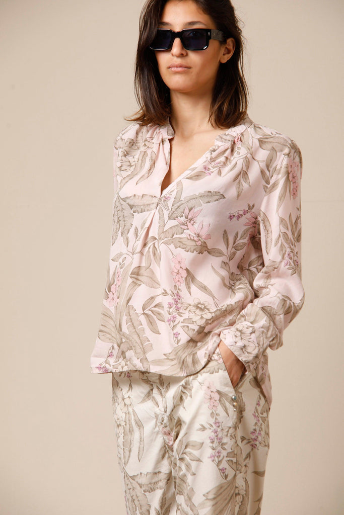 Adele Damen-Langarmshirt aus Tencel mit Blumendruck